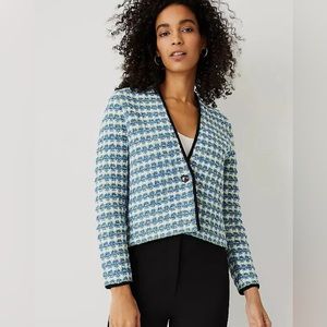 🍃 ANN TAYLOR Tweedy Sweater Jacket NWT